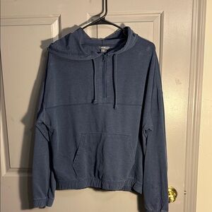 Eddie Bauer Men's Zip-Up Blue Sweater